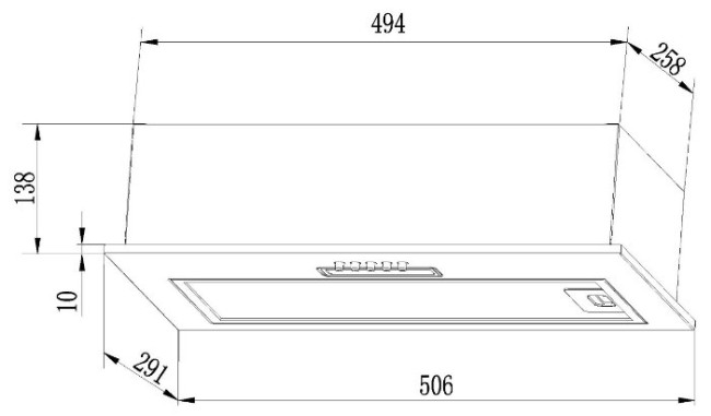 Встраиваемая вытяжка LEX GS BLOC Light 600 WH Встраиваемая вытяжка LEX GS BLOC Light 600 WH