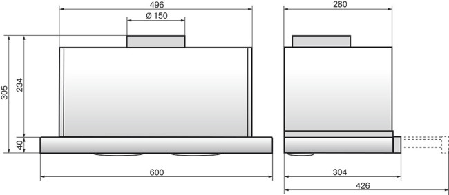 Встраиваемая вытяжка Elikor Интегра S2 60П-700-В2Д белый