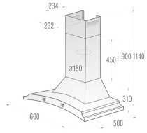 Каминная вытяжка Gorenje Classico DK63MCLB Каминная вытяжка Gorenje Classico DK63MCLB
