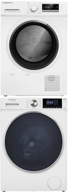 Комплект стиральная и сушильная машина Maunfeld MFWM148WH02 + MFDM168WHE Комплект стиральная и сушильная машина Maunfeld MFWM148WH02 + MFDM168WHE