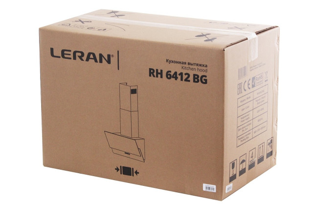 Каминная вытяжка Leran RH 6412 BG Каминная вытяжка Leran RH 6412 BG