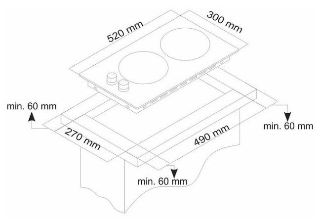 Газовая варочная панель Simfer H30V20W420