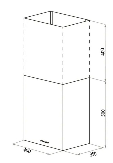 Вытяжка Meferi ROOMBOX40IX ISLA COMFORT