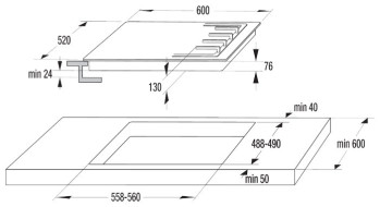 Варочная панель Gorenje GW 641 ZAMB Варочная панель Gorenje GW 641 ZAMB