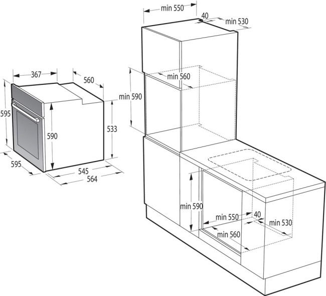 Электрический духовой шкаф Gorenje BOS6737E05DBG Электрический духовой шкаф Gorenje BOS6737E05DBG