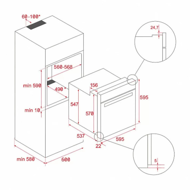 Встраиваемый электрический духовой шкаф Teka HLB 8400 White Встраиваемый электрический духовой шкаф Teka HLB 8400 White