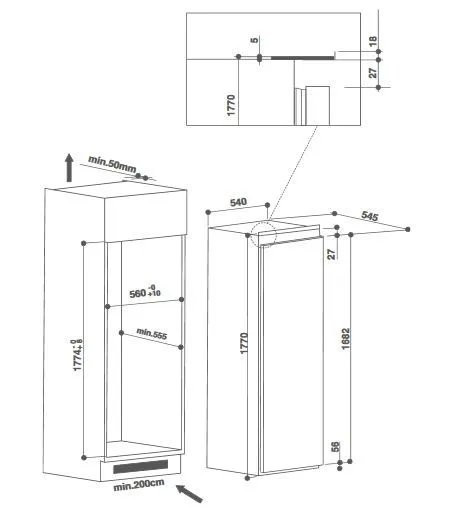 Холодильник KITCHENAID KCBMR 18602