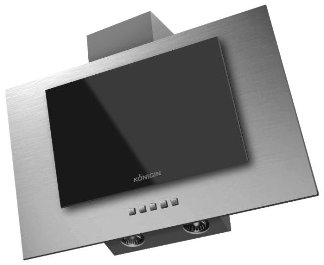 Каминная вытяжка Konigin Neo Inox/Black 50 Каминная вытяжка Konigin Neo Inox/Black 50