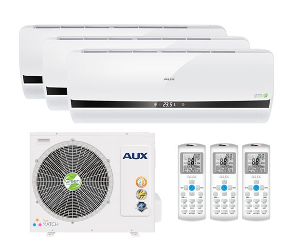 Мульти сплит-система AUX AM3-H27/4DR1B / AMWM-H09/4R1 (L) (v2) x 3 units