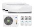 Мульти сплит-система AUX AM3-H27/4DR1B / AMWM-H09/4R1 (L) (v2) x 3 units