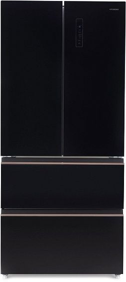 Холодильник HYUNDAI CM55043F черное стекло Холодильник HYUNDAI CM55043F черное стекло