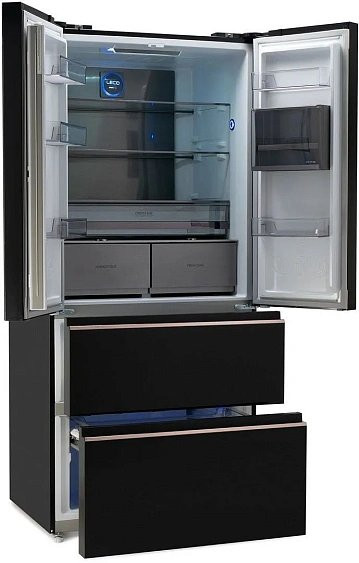 Холодильник HYUNDAI CM55043F черное стекло Холодильник HYUNDAI CM55043F черное стекло