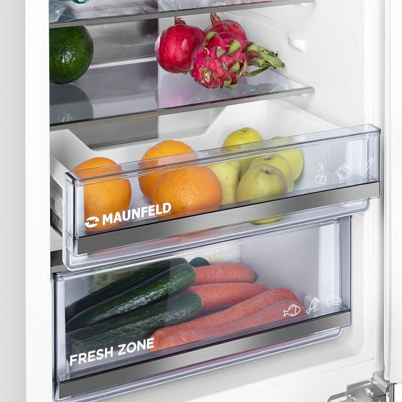 Холодильник MAUNFELD MBF193NFWGR Inverter Холодильник MAUNFELD MBF193NFWGR Inverter