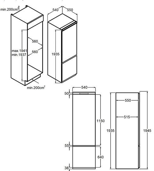 Холодильник MAUNFELD MBF193NFWGR Inverter Холодильник MAUNFELD MBF193NFWGR Inverter