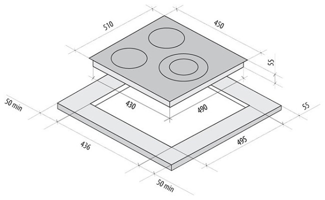 Варочная панель Fornelli PV 45 Delizia WH Варочная панель Fornelli PV 45 Delizia WH