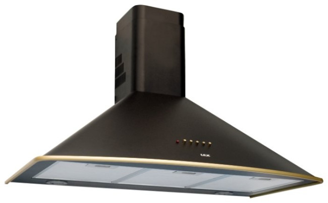 Каминная вытяжка LEX AM-Arco 600 black/gold
