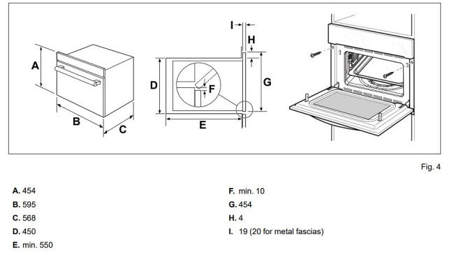 Встраиваемый электрический духовой шкаф Bertazzoni FMOD4053MLB1