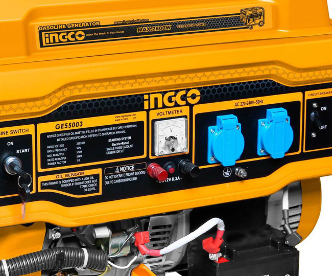 Генератор бензиновый Ingco GE55003 Генератор бензиновый Ingco GE55003