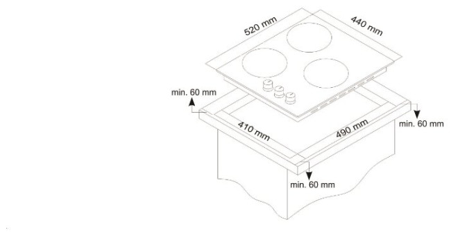 Газовая варочная панель Simfer H45V35O517