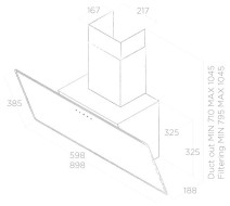 Каминная вытяжка Elica SHIRE WH/A/60 NO PLUG Каминная вытяжка Elica SHIRE WH/A/60 NO PLUG