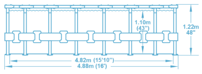 Бассейн Bestway Power Steel Frame 56266/56451