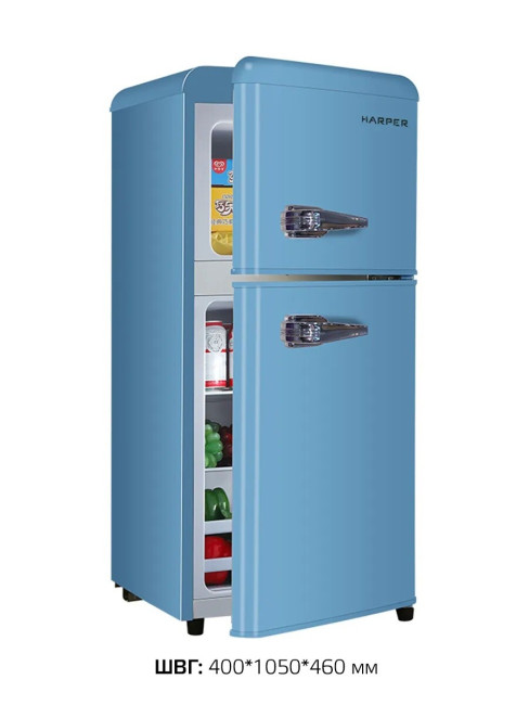 Холодильник Harper HRF-T140M BLUE Холодильник Harper HRF-T140M BLUE