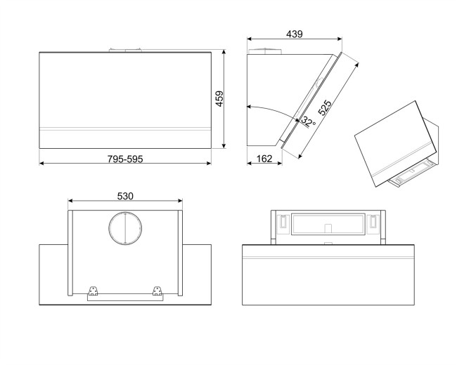 Вытяжка Smeg KV26P