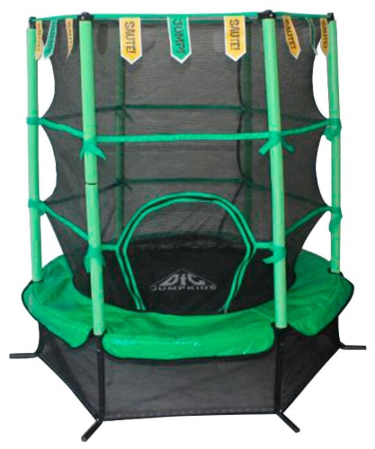 Каркасный батут DFC Jump Kids 55" (пружины амортизирующий трос) 137х137х165 см Каркасный батут DFC Jump Kids 55" (пружины амортизирующий трос) 137х137х165 см