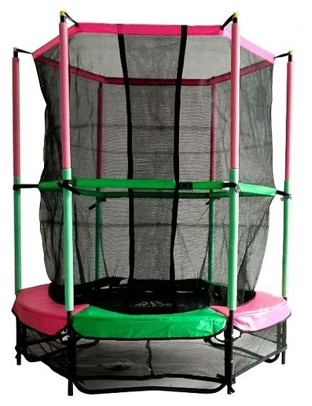Каркасный батут DFC Jump Kids 55" (пружины амортизирующий трос) 137х137х165 см Каркасный батут DFC Jump Kids 55" (пружины амортизирующий трос) 137х137х165 см