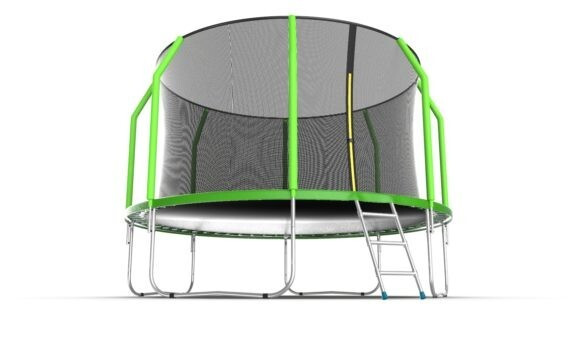 Батут Evo Jump Cosmo 12ft Green Lowernet + сетка