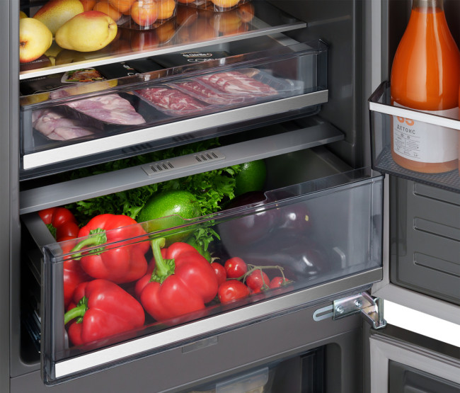 Встраиваемый холодильник Weissgauff WRKI 2000 Total NoFrost Inverter Premium Ecofresh Inox Встраиваемый холодильник Weissgauff WRKI 2000 Total NoFrost Inverter Premium Ecofresh Inox