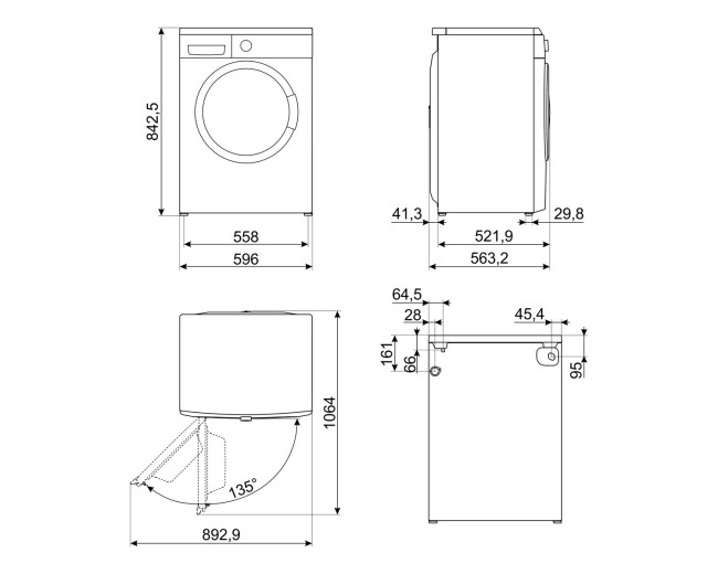 Стиральная машина Smeg WM3T84RU4 Стиральная машина Smeg WM3T84RU4