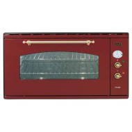 Духовой шкаф ILVE 948 NMP/RB бордо, ручки латунь Духовой шкаф ILVE 948 NMP/RB бордо, ручки латунь
