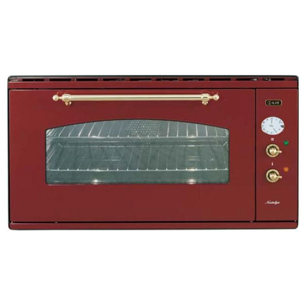 Духовой шкаф ILVE 948 NMP/RB бордо, ручки латунь Духовой шкаф ILVE 948 NMP/RB бордо, ручки латунь