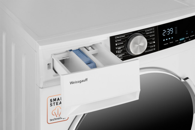 Комплект стиральная и сушильная машина Weissgauff WM 56512 DC Inverter Steam + WD 6148 D Heat Pump