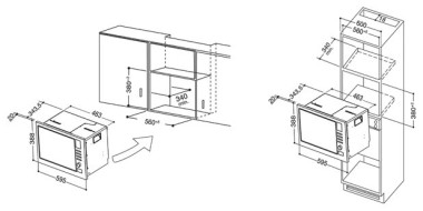 Микроволновая печь встраиваемая Ariston MWHA 122.1 IX