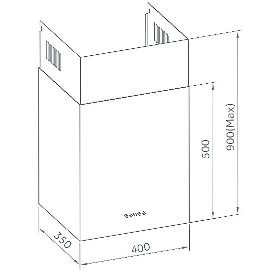 Вытяжка Weissgauff Box 40 PB Inox Вытяжка Weissgauff Box 40 PB Inox