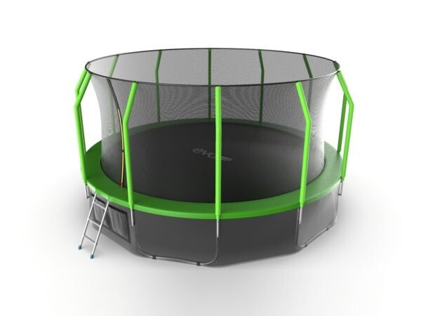 Батут Evo Jump Cosmo 16ft Green Lowernet + сетка