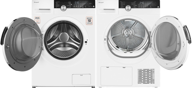 Комплект стиральная и сушильная машина Weissgauff WM 59412 DC Inverter Steam + WD 599 DC Inverter Heat Pump