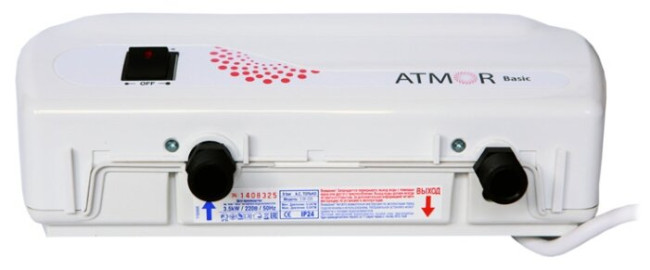 Проточный водонагреватель Atmor Basic 3.5 кран Проточный водонагреватель Atmor Basic 3.5 кран