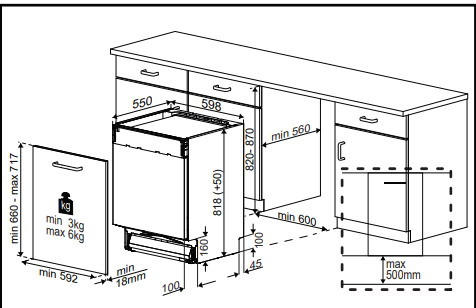 Встраиваемая посудомоечная машина Hotpoint HI 4C39