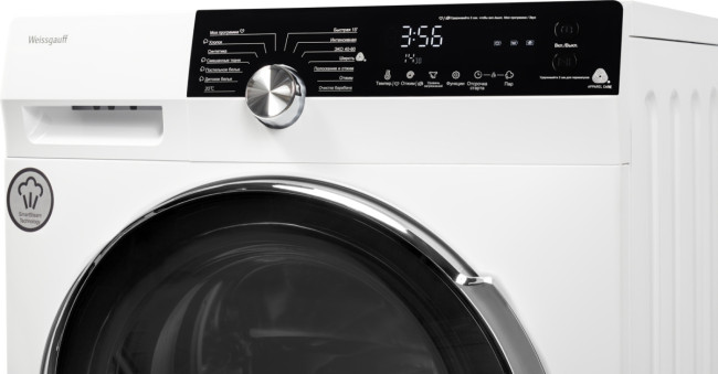 Комплект стиральная и сушильная машина Weissgauff WM 59412 DC Inverter Steam + WD 6148 D Heat Pump