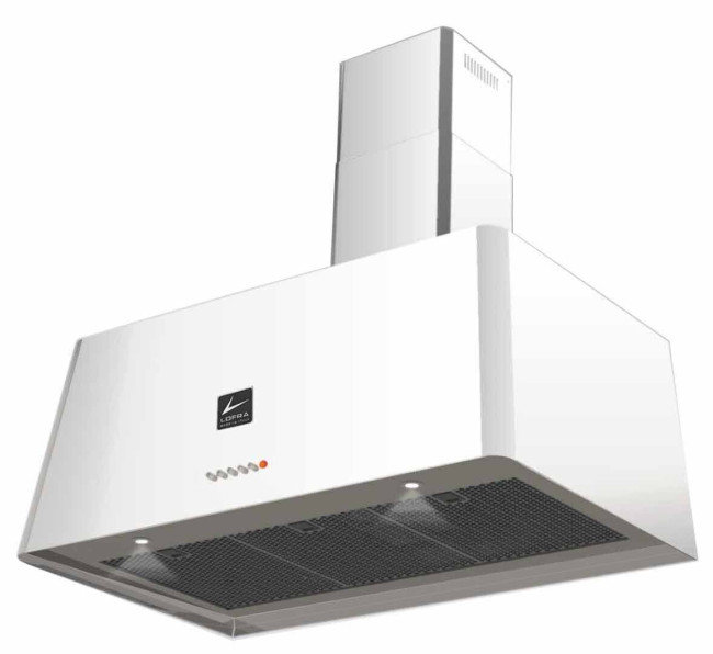 Каминная вытяжка Lofra Rainbow 90 white pearl Каминная вытяжка Lofra Rainbow 90 white pearl