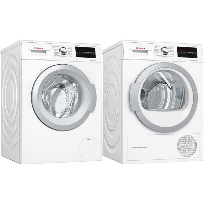 Комплект стиральная и сушильная машина Bosch WAT28461OE + WTW85469OE Комплект стиральная и сушильная машина Bosch WAT28461OE + WTW85469OE
