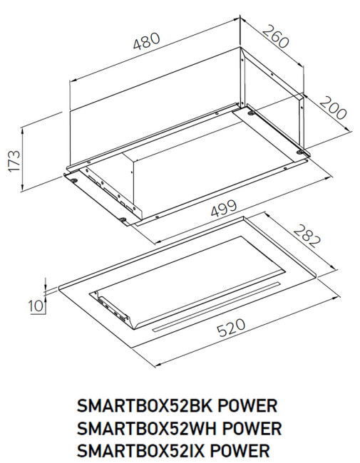 Вытяжка Meferi SMARTBOX52BK POWER Вытяжка Meferi SMARTBOX52BK POWER