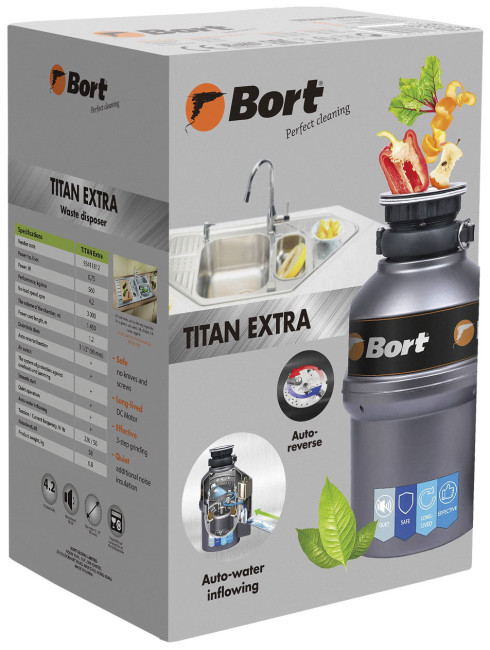 Измельчитель пищевых отходов Bort TITAN Extra Измельчитель пищевых отходов Bort TITAN Extra
