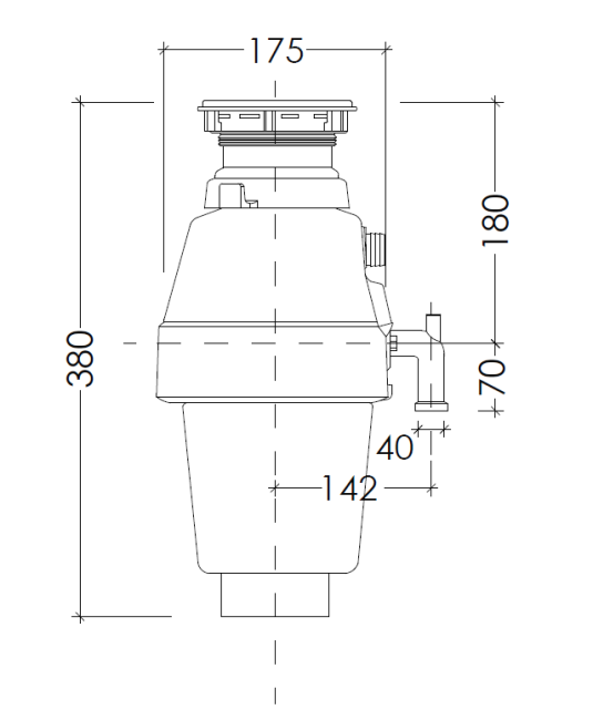 Бытовой измельчитель WASTE FIGHTER F-32 Standard Бытовой измельчитель WASTE FIGHTER F-32 Standard