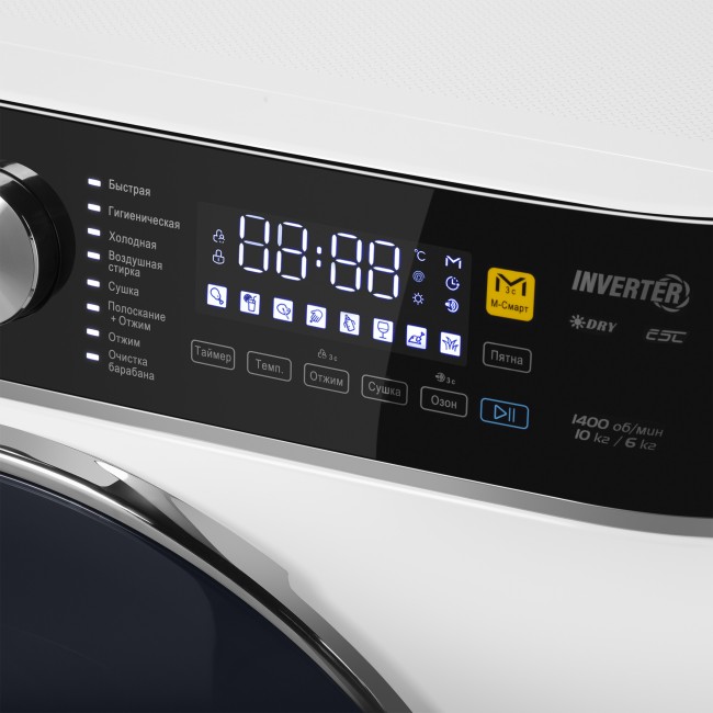 Стиральная машина c сушкой Maunfeld MFWD14106WH03 Стиральная машина c сушкой Maunfeld MFWD14106WH03