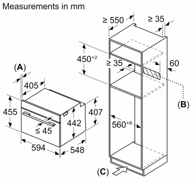 Встраиваемый электрический духовой шкаф Bosch CMG7241W1