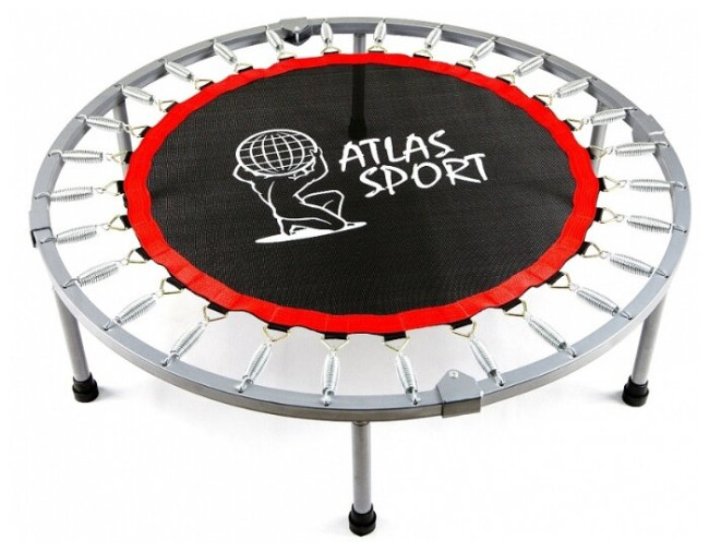 Каркасный батут Atlas Sport 122 без ручки на пружинах 122х122х30 см